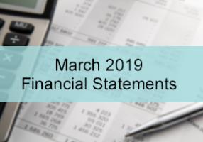 March 2019 Financial Statements