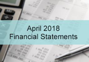 April 2018 Financial Statements