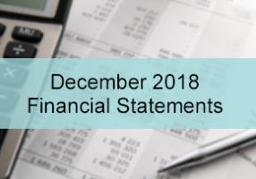 December 2018 Financial Statements