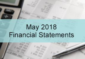 May 2018 Financial Statements