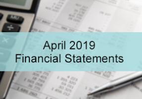 April 2019 Financial Statements