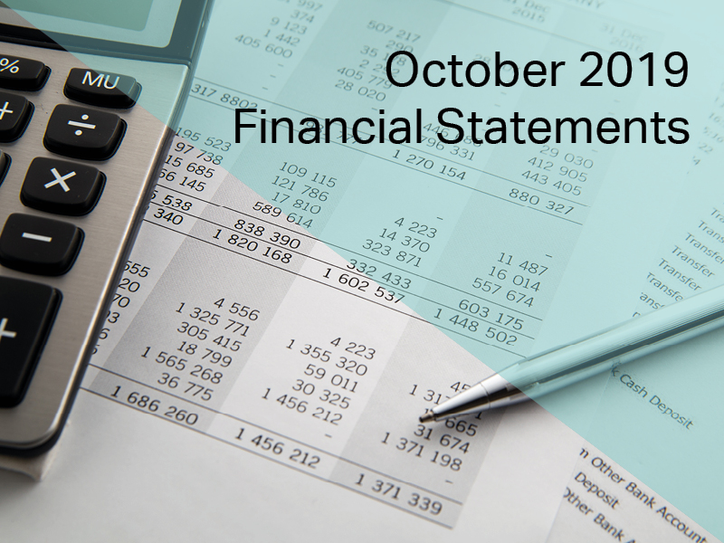 October Financial Statements