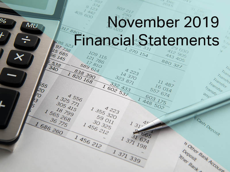 November Financial Statements