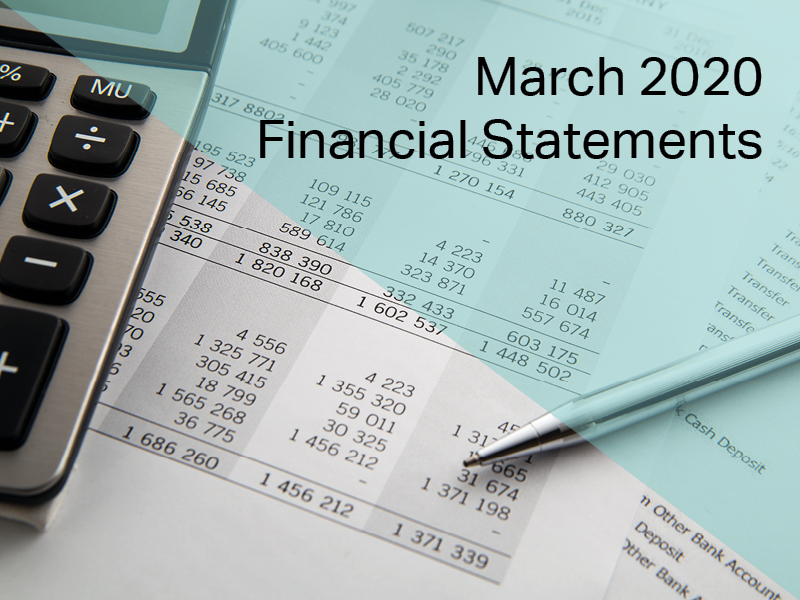 March 2020 Financial Statements