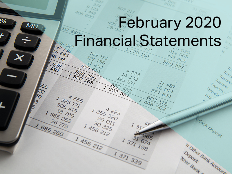 February 2020 Finanical statements