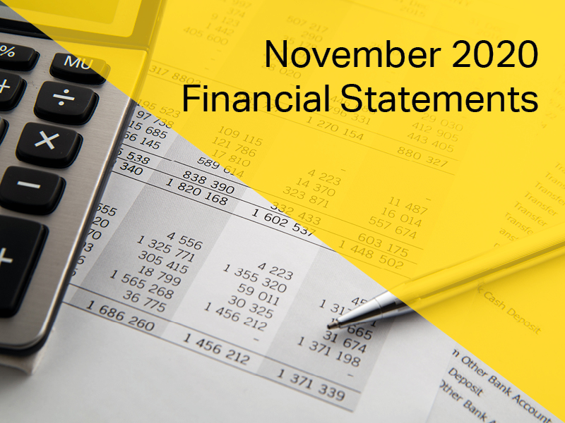 November 2020 Financial Statements