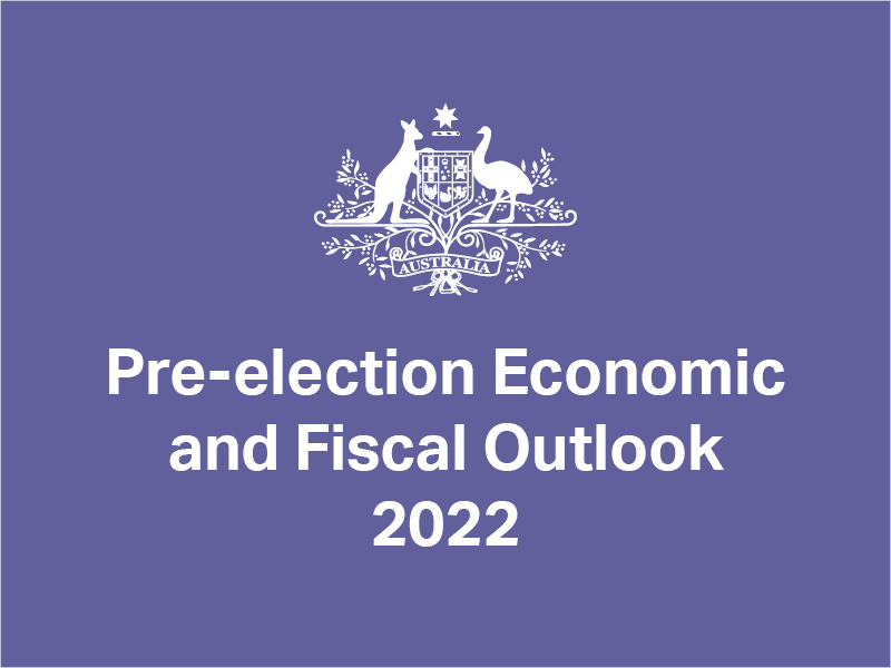 2022 Pre-Election Economic and Fiscal Outlook (PEFO) tile