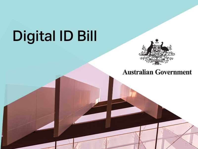 Digital ID Bill with Australian Government logo and decorative image